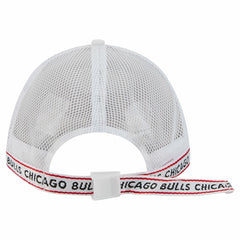 Chicago Bulls Featherweight Team Tape 9FORTY M-Crown A-Frame Adjustable Hat - White | New Era for sale