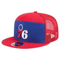 Philadelphia 76ers Outdoor Split Panel 9FIFTY Snapback Hat - Royal/Red | New Era sale