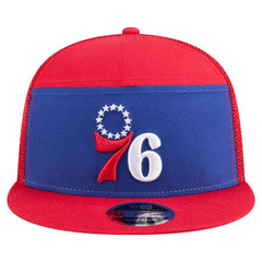 Philadelphia 76ers Outdoor Split Panel 9FIFTY Snapback Hat - Royal/Red | New Era sale