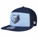 Memphis Grizzlies Outdoor Split Panel 9FIFTY Snapback Hat - Light Blue/Navy | New Era on sale