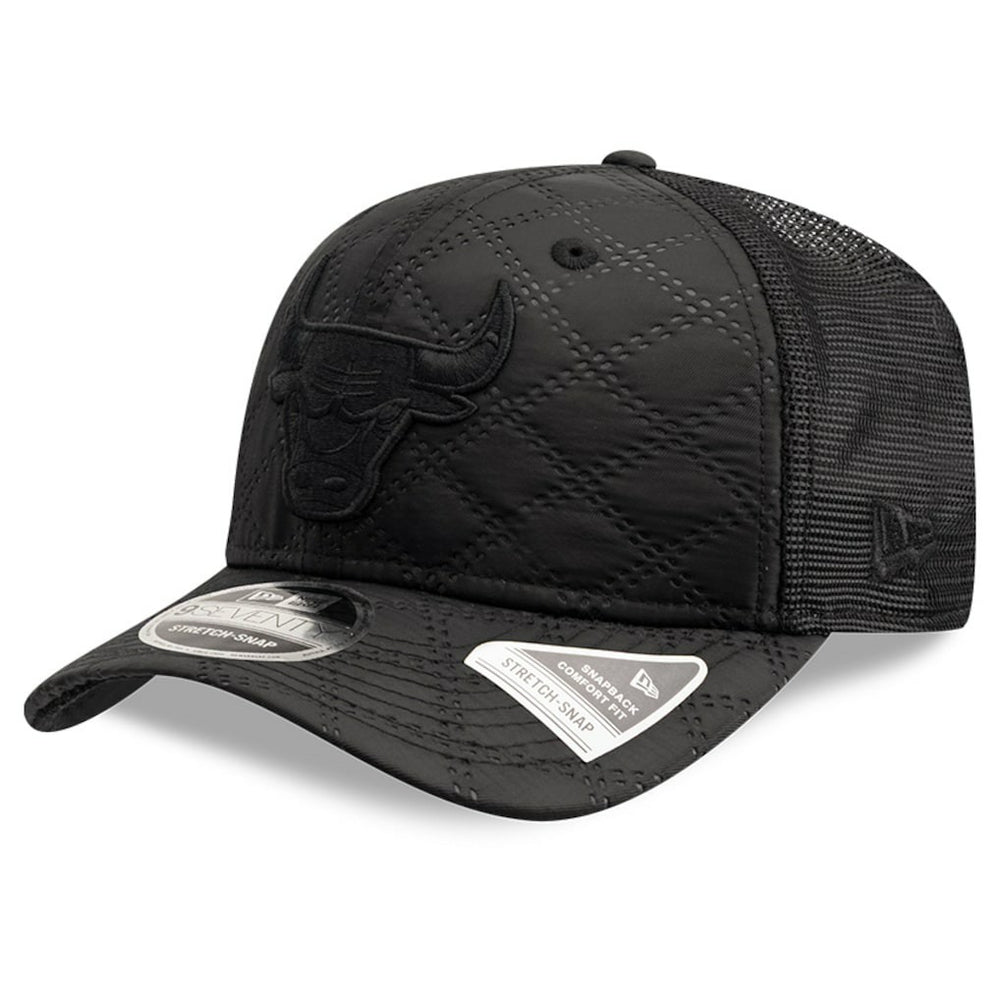 Chicago Bulls Quilted 9SEVENTY Trucker Adjustable Hat - Black | New Era on sale