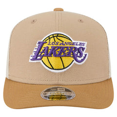Los Angeles Lakers Two-Tone 9SEVENTY Adjustable Trucker Hat - Tan/Light Brown | New Era cheap