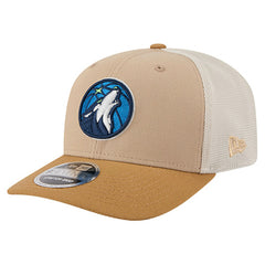 Minnesota Timberwolves Two-Tone 9SEVENTY Adjustable Trucker Hat - Tan/Light Brown | New Era outlet