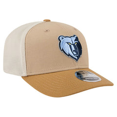 Memphis Grizzlies Two-Tone 9SEVENTY Adjustable Trucker Hat - Tan/Light Brown | New Era online