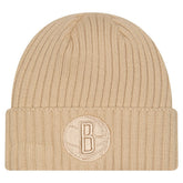 Brooklyn Nets Color Pack Cuffed Knit Hat - Tan | New Era sale