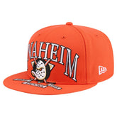 Anaheim Ducks New Era Oversized Vintage Arch 59Fifty Fitted Hat Orange