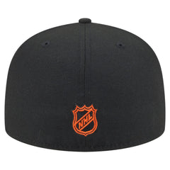 Philadelphia Flyers New Era Oversized Vintage Arch 59Fifty Fitted Hat Black