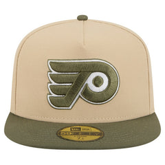 Philadelphia Flyers New Era Color Pack Two-Tone 59FIFTY A-Frame Fitted Hat Tan/Olive