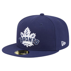 Toronto Maple Leafs New Era Deceptor 59FIFTY Fitted Hat Navy