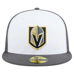 Vegas Golden Knights New Era Repeat Two-Tone 59FIFTY Fitted Hat White/Gray