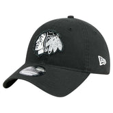 Chicago Blackhawks New Era Stamp Fabric Applique 9TWENTY Adjustable Hat Black