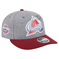 Colorado Avalanche New Era Wool Pin Low Profile 9FIFTY Snapback Hat Gray/Burgundy