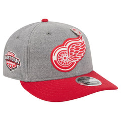 Detroit Red Wings New Era Wool Pin Low Profile 9FIFTY Snapback Hat Gray/Red
