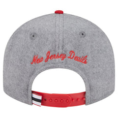 New Jersey Devils New Era Wool Pin Low Profile 9FIFTY Snapback Hat Gray/Red