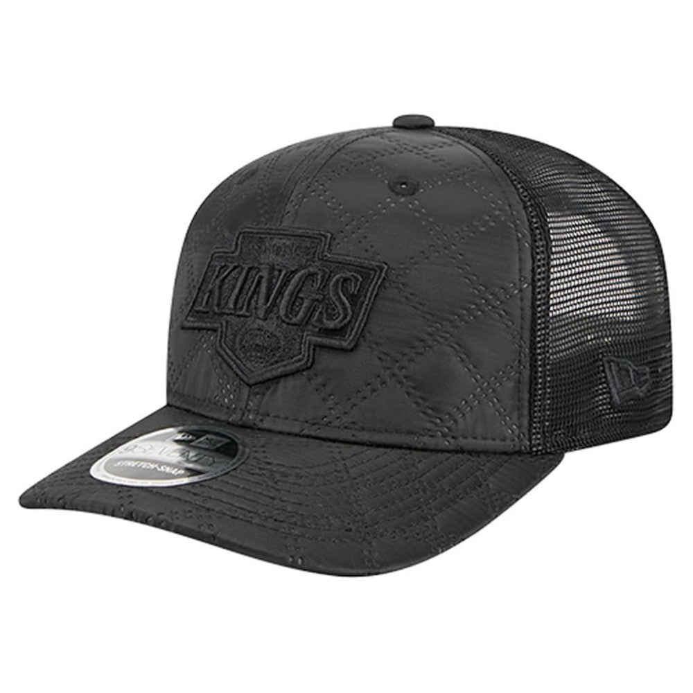 Los Angeles Kings New Era Quilted Nylon 9SEVENTY Adjustable Trucker Hat Black