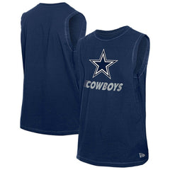 Dallas Cowboys New Era Leisure Collection Muscle Tank Top - Navy cheap