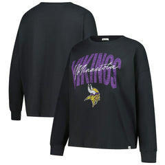 Minnesota Vikings '47 Women's Plus Size Muse Sydney Long Sleeve T-Shirt - Black outlet