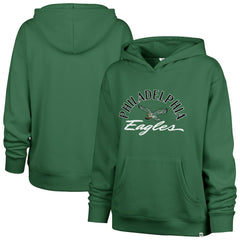 Philadelphia Eagles '47 Women's Plus Size Whirlwind Naomi Hoodie - Kelly Green discount