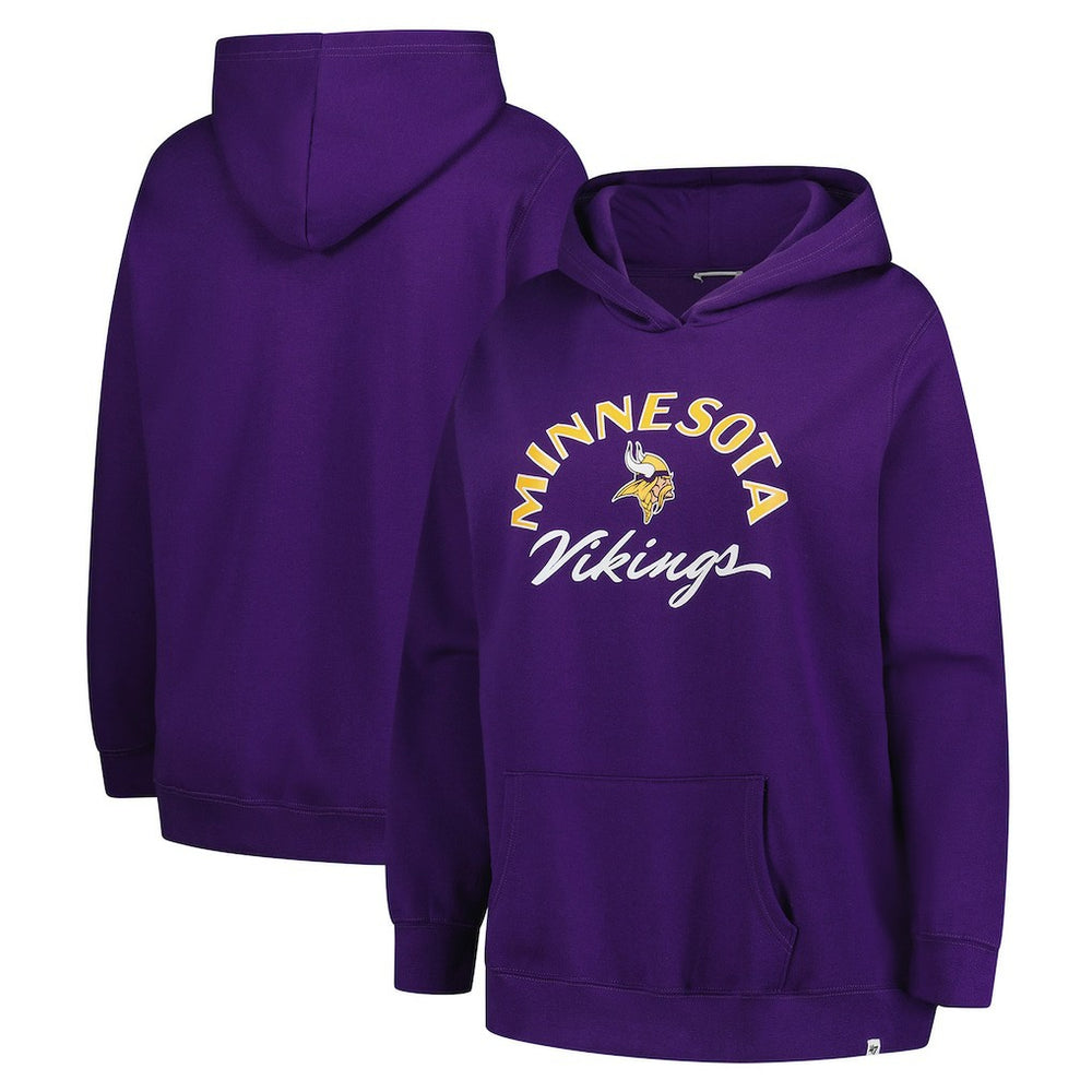 Minnesota Vikings '47 Women's Plus Size Whirlwind Naomi Hoodie - Purple on sale