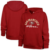 San Francisco 49ers '47 Women's Plus Size Whirlwind Naomi Hoodie - Scarlet sale