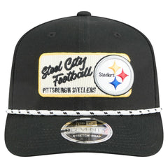 Pittsburgh Steelers New Era Chant 9SEVENTY Stretch-Snap Hat - Black outlet