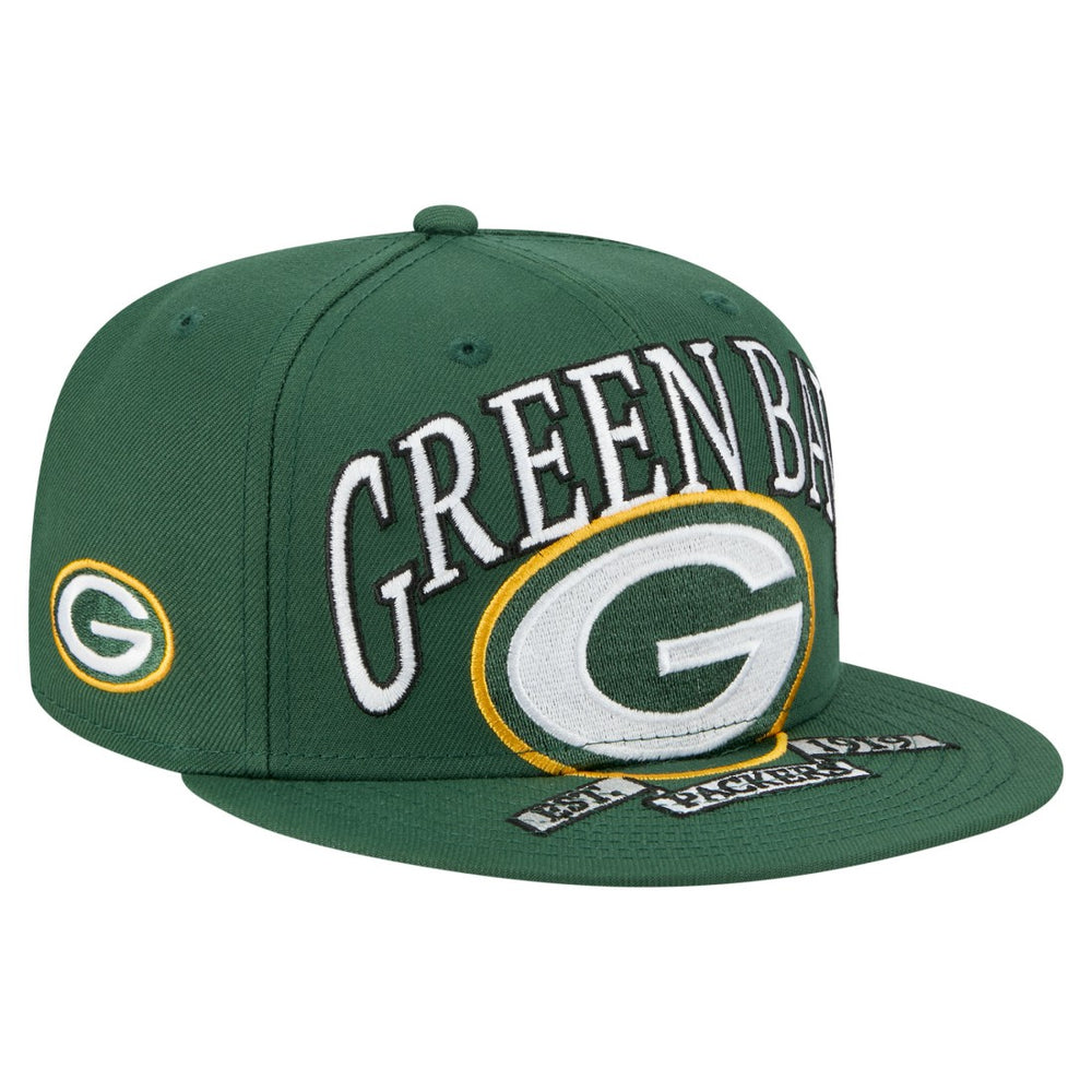 Green Bay Packers New Era Oversized 59FIFTY Fitted Hat - Green cheap