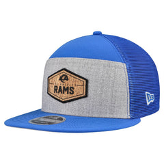 Los Angeles Rams New Era Cork Split Panel 9FIFTY Trucker Snapback Hat - Gray/Royal sale