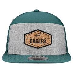 Philadelphia Eagles New Era Cork Split Panel 9FIFTY Trucker Snapback Hat - Gray/Midnight Green outlet