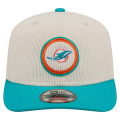 Miami Dolphins New Era Loyal Corduroy 9SEVENTY Adjustable Hat - Stone online