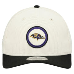 Baltimore Ravens New Era Loyal Corduroy 9SEVENTY Adjustable Hat - Stone for sale