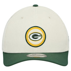 Green Bay Packers New Era Loyal Corduroy 9SEVENTY Adjustable Hat - Stone discount