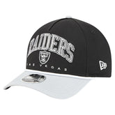 Las Vegas Raiders New Era Arch COOLERA 9FORTY A-Frame M-Crown Adjustable Hat - Black on sale