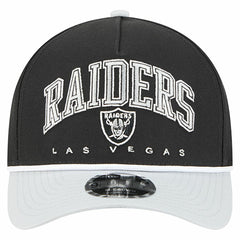 Las Vegas Raiders New Era Arch COOLERA 9FORTY A-Frame M-Crown Adjustable Hat - Black on sale