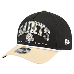 New Orleans Saints New Era Arch COOLERA 9FORTY A-Frame M-Crown Adjustable Hat - Black outlet