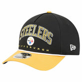 Pittsburgh Steelers New Era Arch COOLERA 9FORTY A-Frame M-Crown Adjustable Hat - Black sale