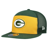 Green Bay Packers New Era Outdoor Split Panel 9FIFTY Snapback Hat - Gold/Green online