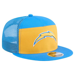 Los Angeles Chargers New Era Outdoor Split Panel 9FIFTY Snapback Hat - Gold/Powder Blue for sale