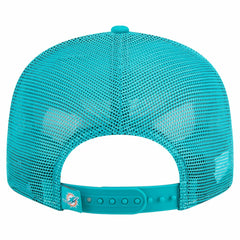 Miami Dolphins New Era Outdoor Split Panel 9FIFTY Snapback Hat - Orange/Aqua sale