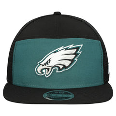 Philadelphia Eagles New Era Outdoor Split Panel 9FIFTY Snapback Hat - Midnight Green/Black sale