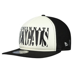 Cincinnati Bengals New Era Throwback Cutout A-Frame 9FIFTY Snapback Hat - Cream/Black cheap