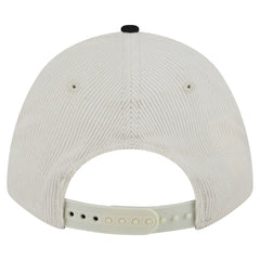 Cincinnati Bengals New Era Head Two-Tone Sided Corduroy 9FORTY A-Frame Adjustable Hat - Cream/Black cheap