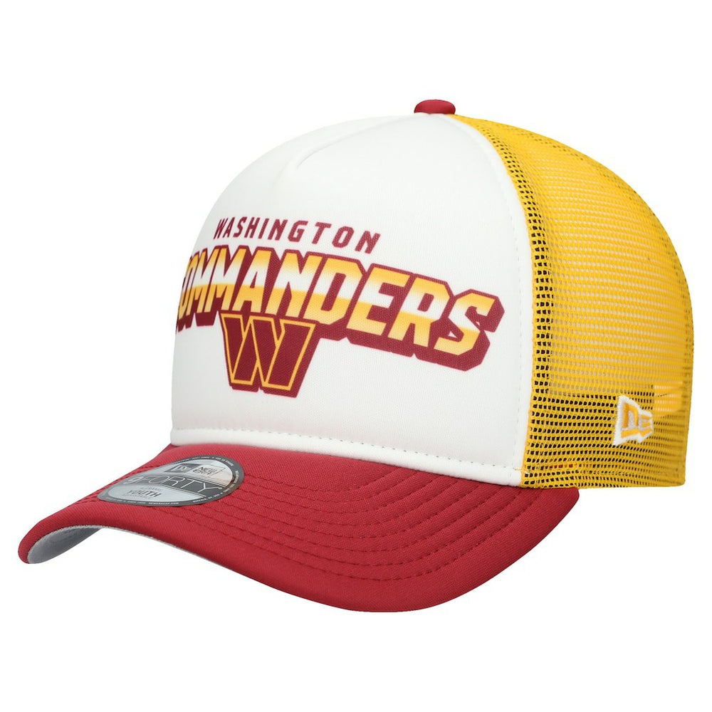 Washington Commanders New Era Youth Streak 9FORTY A-Frame Adjustable Hat - White/Burgundy for sale