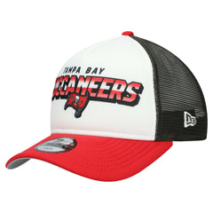 Tampa Bay Buccaneers New Era Youth Streak 9FORTY A-Frame Adjustable Hat - White/Red cheap