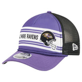 Baltimore Ravens New Era Linear A-Frame 9FORTY Adjustable Hat - Purple cheap