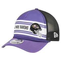 Baltimore Ravens New Era Linear A-Frame 9FORTY Adjustable Hat - Purple cheap