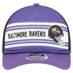 Baltimore Ravens New Era Linear A-Frame 9FORTY Adjustable Hat - Purple cheap