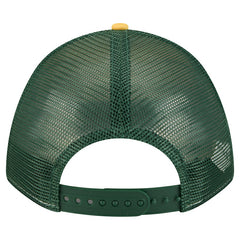 Green Bay Packers New Era Linear A-Frame 9FORTY Adjustable Hat - Gold for sale