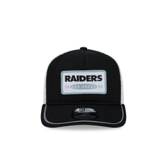 Las Vegas Raiders New Era Patch 19TWENTY Adjustable Hat - Black/White on sale