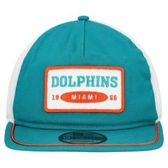 Miami Dolphins New Era Patch 19TWENTY Adjustable Hat - Aqua/White online