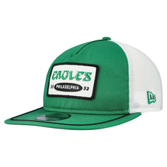 Philadelphia Eagles New Era Patch 19TWENTY Adjustable Hat - Kelly Green/White cheap